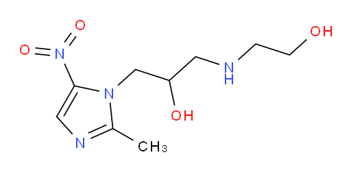 1-((2-hydroxyethyl)amino)-3-(2-methyl-5-nitro-1H-imidazol-1-yl)propan-2-ol