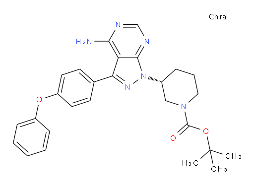 (R)-tert-butyl 3-(4-amino-3-(4-phenoxyphenyl)-1H-pyrazolo[3,4-d]pyrimidin-1-yl)piperidine-1-carboxylate