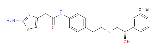(R)-2-(2-aminothiazol-4-yl)-N-(4-(2-((2-hydroxy-2-phenylethyl)amino)ethyl)phenyl)acetamide