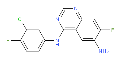 N4-(3-chloro-4-fluorophenyl)-7-fluoroquinazoline-4,6-diamine