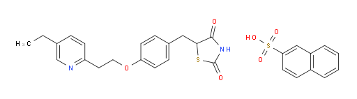 5-(4-(2-(5-ethylpyridin-2-yl)ethoxy)benzyl)thiazolidine-2,4-dione naphthalene-2-sulfonate