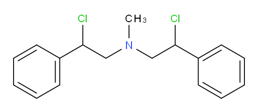 2-chloro-N-(2-chloro-2-phenylethyl)-N-methyl-2-phenylethanamine