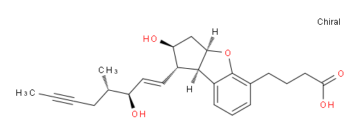 4-((1S,2S,3aR,8bR)-2-hydroxy-1-((3S,4S,E)-3-hydroxy-4-methyloct-1-en-6-yn-1-yl)-2,3,3a,8b-tetrahydro-1H-cyclopenta[b]benzofuran-5-yl)butanoic acid