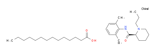 (S)-N-(2,6-dimethylphenyl)-1-propylpiperidine-2-carboxamide tetradecanoate