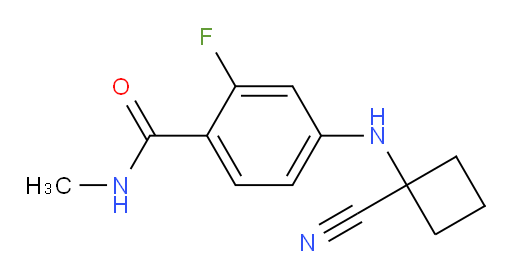 4-((1-cyanocyclobutyl)amino)-2-fluoro-N-methylbenzamide