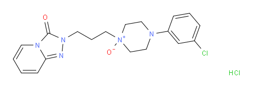 1,2,4-Triazolo[4,3-a]pyridin-3(2H)-one, 2-[3-[4-(3-chlorophenyl)-1-oxido-1-piperazinyl]propyl]-, hydrochloride (1:1)