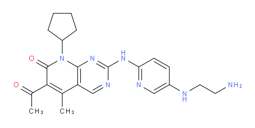 6-acetyl-2-((5-((2-aminoethyl)amino)pyridin-2-yl)amino)-8-cyclopentyl-5-methylpyrido[2,3-d]pyrimidin-7(8H)-one
