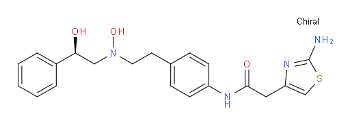 (R)-2-(2-aminothiazol-4-yl)-N-(4-(2-(hydroxy(2-hydroxy-2-phenylethyl)amino)ethyl)phenyl)acetamide