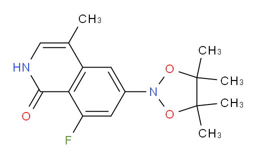 8-fluoro-4-methyl-6-(4,4,5,5-tetramethyl-1,3,2-dioxazolidin-2-yl)isoquinolin-1(2H)-one