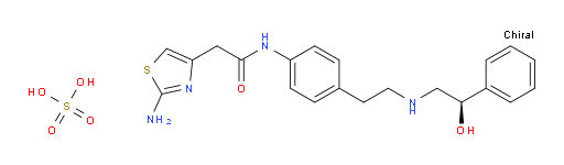 (R)-2-(2-aminothiazol-4-yl)-N-(4-(2-((2-hydroxy-2-phenylethyl)amino)ethyl)phenyl)acetamide sulfate