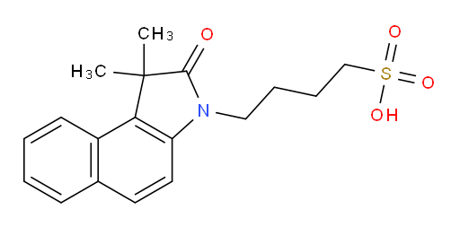 4-(1,1-dimethyl-2-oxo-1H-benzo[e]indol-3(2H)-yl)butane-1-sulfonic acid