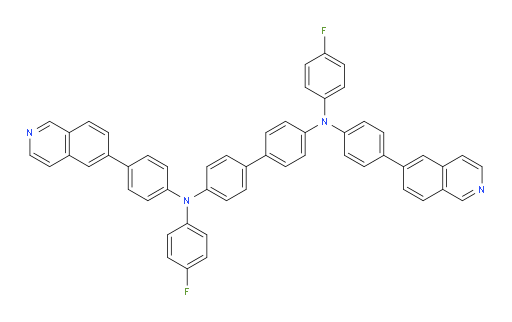 N4,N4'-bis(4-fluorophenyl)-N4,N4'-bis(4-(isoquinolin-6-yl)phenyl)-[1,1'-biphenyl]-4,4'-diamine