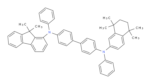 N4-(9,9-dimethyl-9H-fluoren-1-yl)-N4,N4'-diphenyl-N4'-(5,5,8,8-tetramethyl-5,6,7,8-tetrahydronaphthalen-2-yl)-[1,1'-biphenyl]-4,4'-diamine