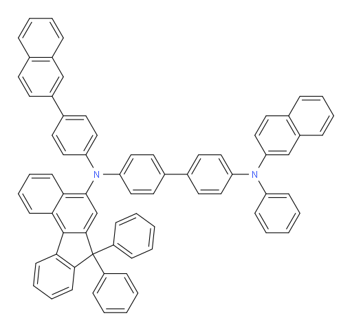 N4-(7,7-diphenyl-7H-benzo[c]fluoren-5-yl)-N4'-(naphthalen-2-yl)-N4-(4-(naphthalen-2-yl)phenyl)-N4'-phenyl-[1,1'-biphenyl]-4,4'-diamine