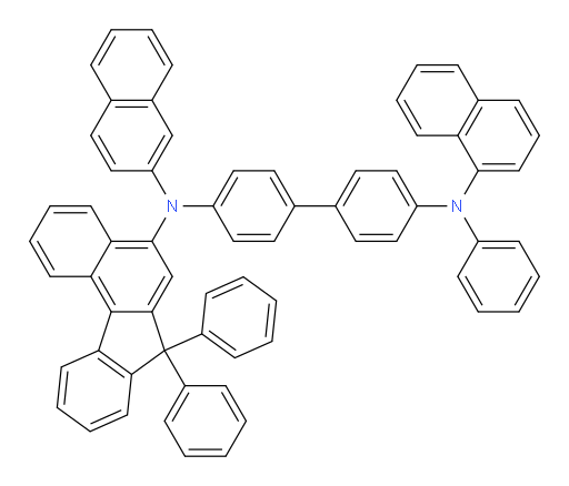 N4-(7,7-diphenyl-7H-benzo[c]fluoren-5-yl)-N4'-(naphthalen-1-yl)-N4-(naphthalen-2-yl)-N4'-phenyl-[1,1'-biphenyl]-4,4'-diamine