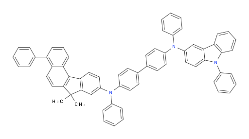 N4-(7,7-dimethyl-4-phenyl-7H-benzo[c]fluoren-9-yl)-N4,N4'-diphenyl-N4'-(9-phenyl-9H-carbazol-3-yl)-[1,1'-biphenyl]-4,4'-diamine