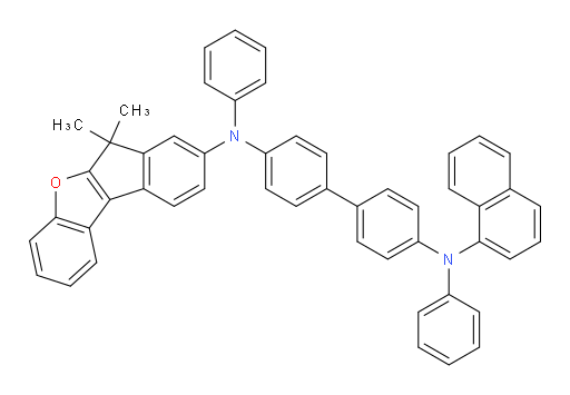 N4-(6,6-dimethyl-6H-indeno[2,1-b]benzofuran-8-yl)-N4'-(naphthalen-1-yl)-N4,N4'-diphenyl-[1,1'-biphenyl]-4,4'-diamine