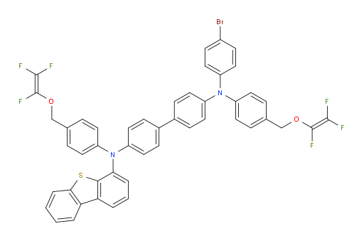 N4-(4-bromophenyl)-N4'-(dibenzo[b,d]thiophen-4-yl)-N4,N4'-bis(4-(((1,2,2-trifluorovinyl)oxy)methyl)phenyl)-[1,1'-biphenyl]-4,4'-diamine