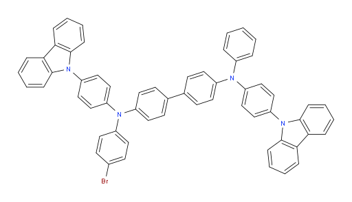 N4,N4'-bis(4-(9H-carbazol-9-yl)phenyl)-N4-(4-bromophenyl)-N4'-phenyl-[1,1'-biphenyl]-4,4'-diamine