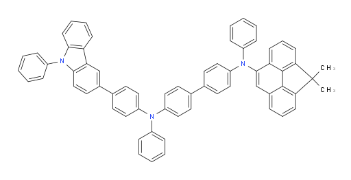N4-(4,4-dimethyl-4H-cyclopenta[def]phenanthren-8-yl)-N4,N4'-diphenyl-N4'-(4-(9-phenyl-9H-carbazol-3-yl)phenyl)-[1,1'-biphenyl]-4,4'-diamine