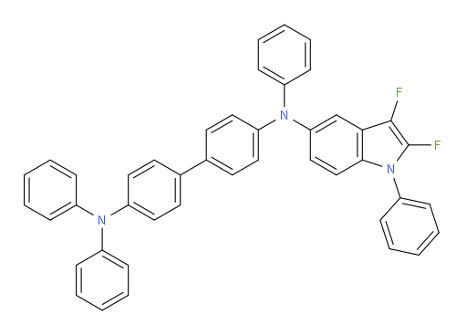 N4-(2,3-difluoro-1-phenyl-1H-indol-5-yl)-N4,N4',N4'-triphenyl-[1,1'-biphenyl]-4,4'-diamine