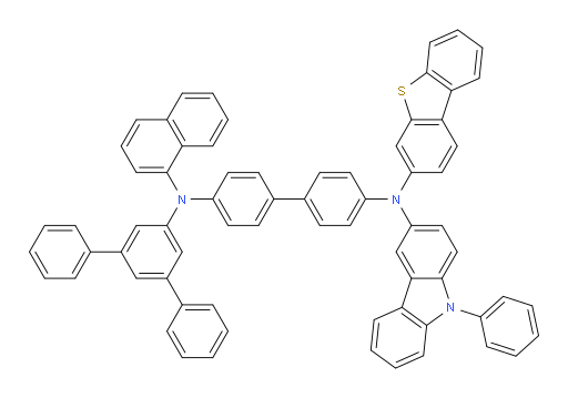 N4-([1,1':3',1''-terphenyl]-5'-yl)-N4'-(dibenzo[b,d]thiophen-3-yl)-N4-(naphthalen-1-yl)-N4'-(9-phenyl-9H-carbazol-3-yl)-[1,1'-biphenyl]-4,4'-diamine