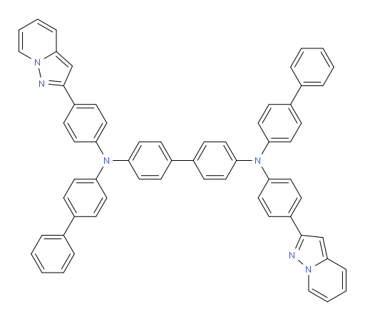 N4,N4'-di([1,1'-biphenyl]-4-yl)-N4,N4'-bis(4-(pyrazolo[1,5-a]pyridin-2-yl)phenyl)-[1,1'-biphenyl]-4,4'-diamine