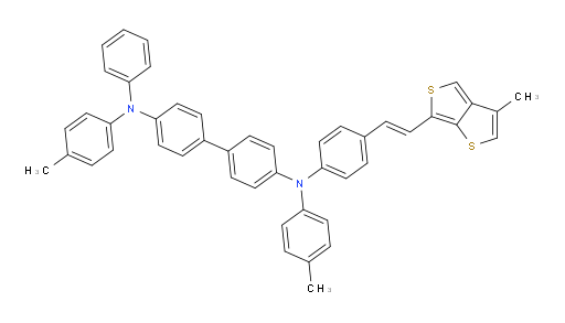 (E)-N4-(4-(2-(3-methylthieno[3,4-b]thiophen-6-yl)vinyl)phenyl)-N4'-phenyl-N4,N4'-di-p-tolyl-[1,1'-biphenyl]-4,4'-diamine