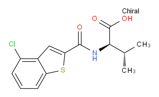 (R)-2-(4-chlorobenzo[b]thiophene-2-carboxamido)-3-methylbutanoic acid