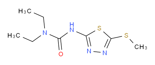 1,1-diethyl-3-(5-(methylthio)-1,3,4-thiadiazol-2-yl)urea