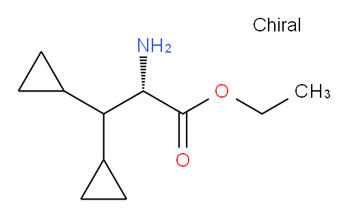 (S)-ethyl 2-amino-3,3-dicyclopropylpropanoate