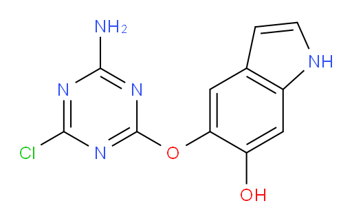 5-((4-amino-6-chloro-1,3,5-triazin-2-yl)oxy)-1H-indol-6-ol