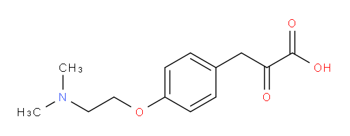 3-(4-(2-(dimethylamino)ethoxy)phenyl)-2-oxopropanoic acid