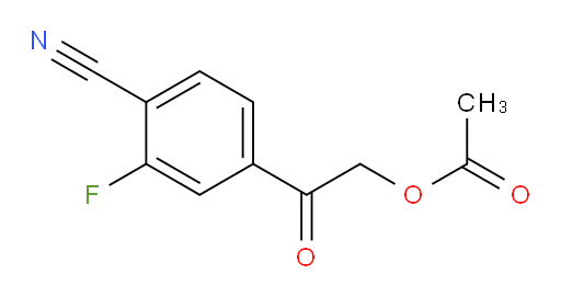 2-(4-cyano-3-fluorophenyl)-2-oxoethyl acetate