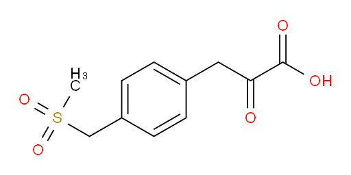 3-(4-((methylsulfonyl)methyl)phenyl)-2-oxopropanoic acid