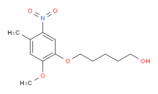 5-(2-methoxy-4-methyl-5-nitrophenoxy)pentan-1-ol