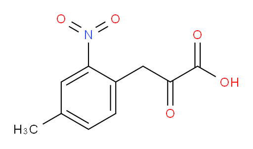 3-(4-methyl-2-nitrophenyl)-2-oxopropanoic acid