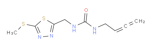 1-(buta-2,3-dien-1-yl)-3-((5-(methylthio)-1,3,4-thiadiazol-2-yl)methyl)urea