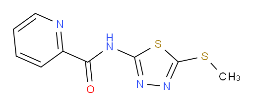 N-(5-(methylthio)-1,3,4-thiadiazol-2-yl)picolinamide