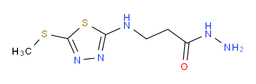 3-((5-(methylthio)-1,3,4-thiadiazol-2-yl)amino)propanehydrazide