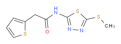 N-(5-(methylthio)-1,3,4-thiadiazol-2-yl)-2-(thiophen-2-yl)acetamide