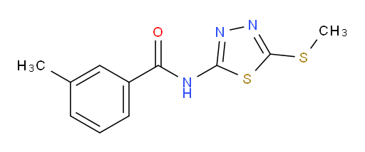 3-methyl-N-(5-(methylthio)-1,3,4-thiadiazol-2-yl)benzamide