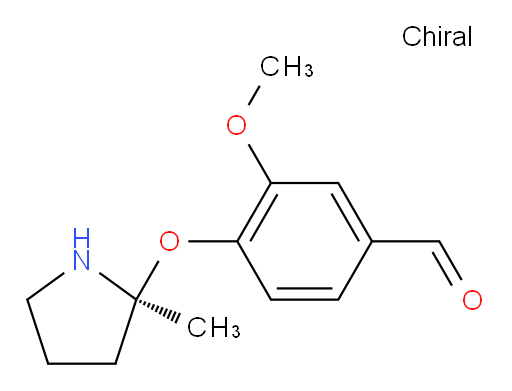 (S)-3-methoxy-4-((2-methylpyrrolidin-2-yl)oxy)benzaldehyde