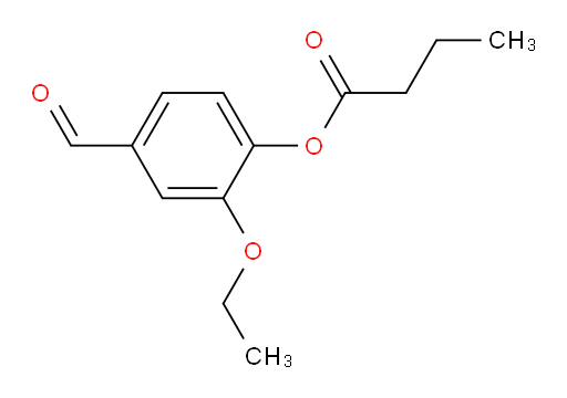 2-ethoxy-4-formylphenyl butyrate