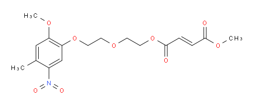 2-(2-(2-methoxy-4-methyl-5-nitrophenoxy)ethoxy)ethyl methyl fumarate