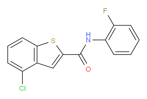 4-chloro-N-(2-fluorophenyl)benzo[b]thiophene-2-carboxamide