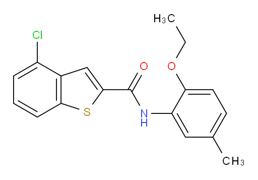 4-chloro-N-(2-ethoxy-5-methylphenyl)benzo[b]thiophene-2-carboxamide