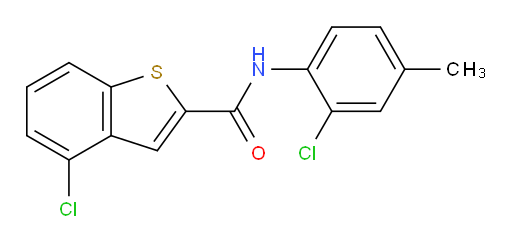 4-chloro-N-(2-chloro-4-methylphenyl)benzo[b]thiophene-2-carboxamide