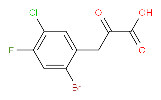 3-(2-bromo-5-chloro-4-fluorophenyl)-2-oxopropanoic acid