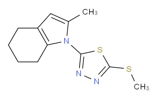 2-(2-methyl-4,5,6,7-tetrahydro-1H-indol-1-yl)-5-(methylthio)-1,3,4-thiadiazole